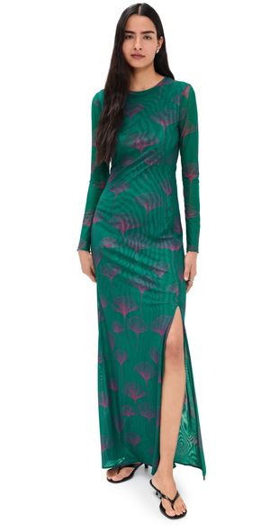 Eywasouls Malibu Scarlet Dress Jade Ginkgo XS