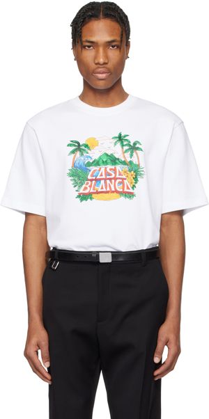 Casablanca White 'Casa' Beach Wave T-shirt