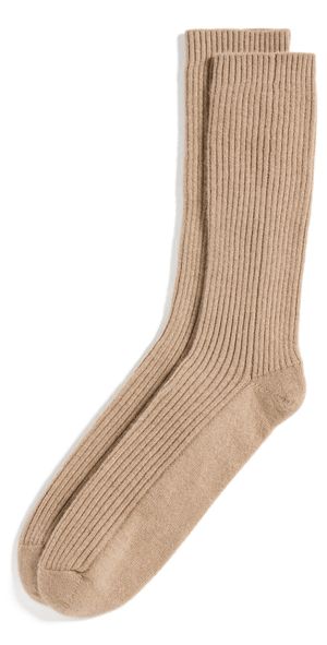 Jenni Kayne Cashmere Socks Chocolate One Size