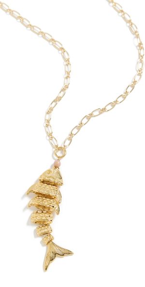 Brinker + Eliza Flounder Necklace Gold One Size