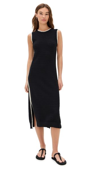 Varley Dwight Tank Knit Dress Black S