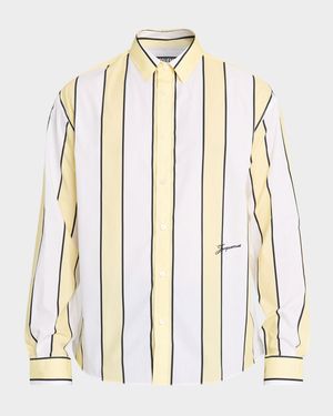 Men's Simon Stripe Cotton Sport Shirt