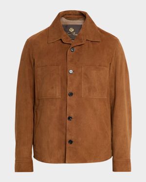 Men's Evandro Leather Overshirt