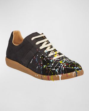Men's Replica Paint-Splatter Sneakers