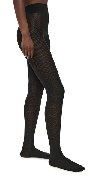 Wolford Cotton Dot Tights Black XS