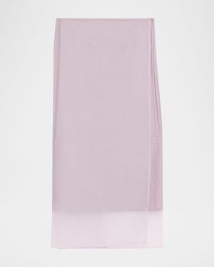 Crispy Cotton Midi Sarong Skirt