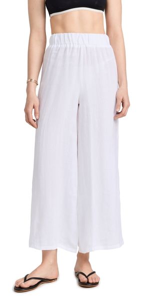 Vitamin A Tallows Wide Leg Pants White XS