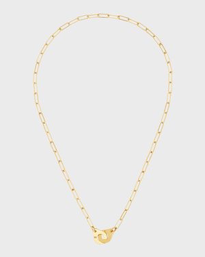 Yellow Gold Menottes R10 Medium Chain Necklace