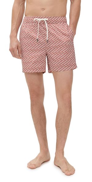 Onia Charles Swim Trunks 5 Block Geo Potters Clay XXL