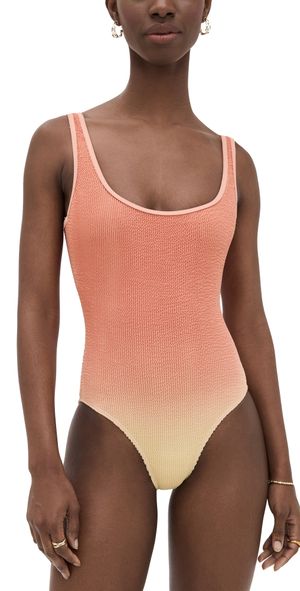 Good American Always Fits Modern Tank One Piece Peach Ring XXS/XS
