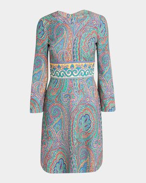 Paisley Knee-Length Dress