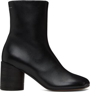 MM6 Maison Margiela Black Anatomic Ankle Boots