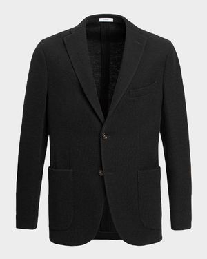 Men's Solid Knit Blazer