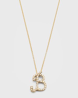 Diamond Initial Necklace