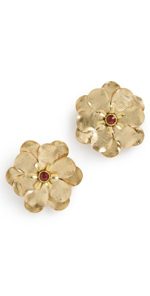 Deepa Gurnani Deepa by Deepa Gurnani Jemena Earrings Ruby One Size