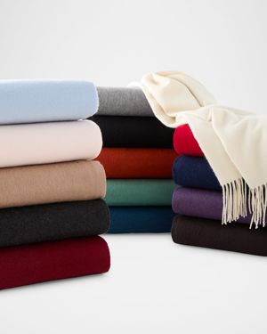 Fringed Cashmere Throw