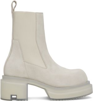 Rick Owens Bottines Beatle grises à semelle Bogun - Hollywood