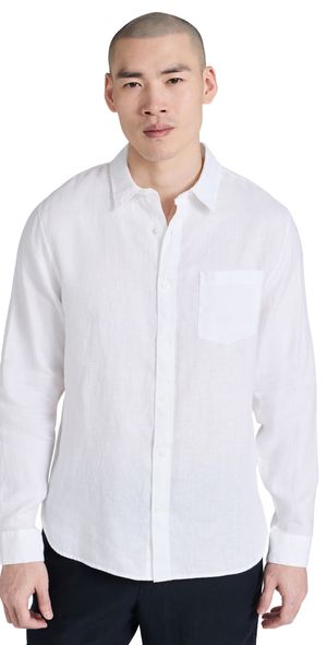 Vince Linen Shirt Optic White XXL