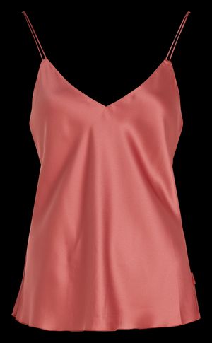 Calvin Klein Underwear - Débardeur encolure v satiné - Taille L - Rouge