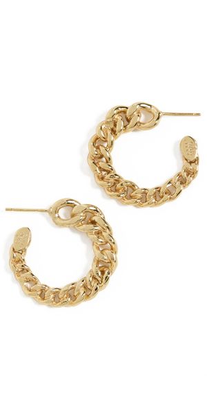 GAS Bijoux Bronxy Creole O Earrings Gold One Size