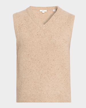 Donegal Plush Cashmere Sweater Vest