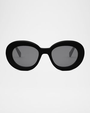 Men's Triomphe Acetate Round Sunglasses