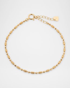 18K Alternate Bead Bracelet