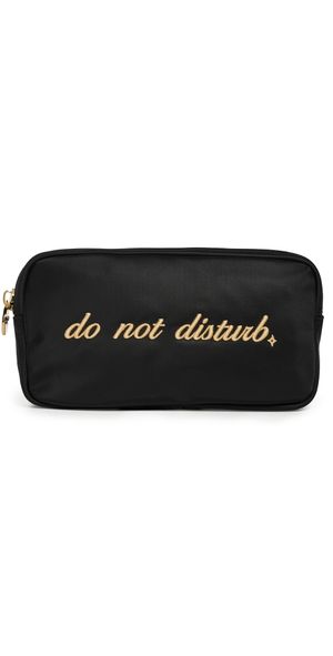 Stoney Clover Lane Do Not Disturb Embroidered Small Pouch Noir One Size