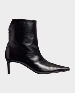 Ona Leather Stiletto Ankle Boots