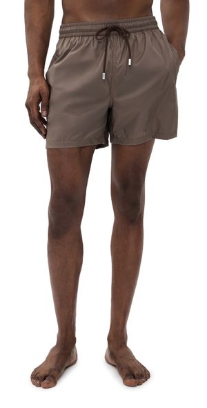 Fedeli Madeira Swim Trunks 5 Brown Solid XL