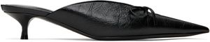 Balenciaga Black Knife Bow 40mm Mules