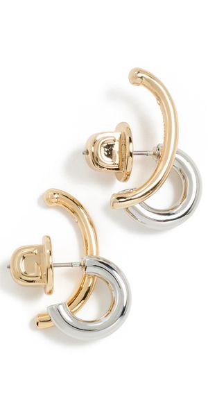 DEMARSON Marisa Mini Earrings Two-Tone One Size