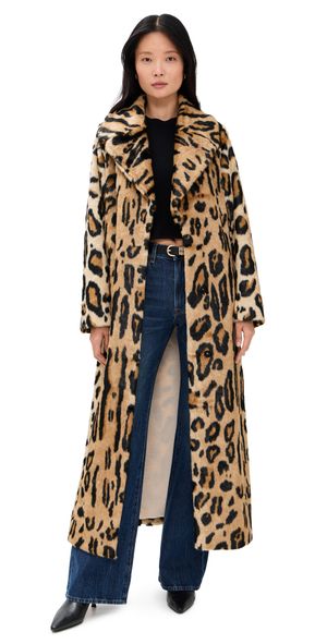 Show Me Your Mumu Miss Cindy Overcoat Feline Faux Fur S