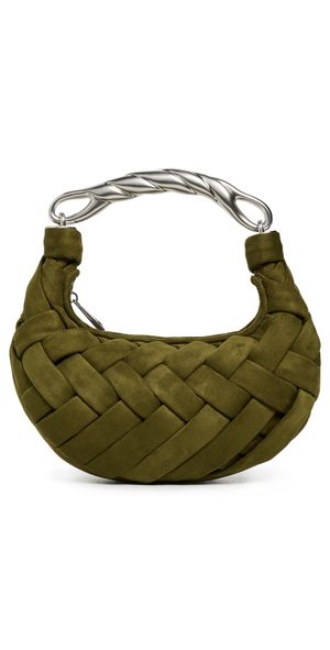 JW PEI Orla Weave Handbag Dark Olive One Size