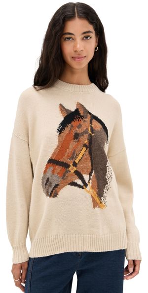 THE GREAT. The Stable Pullover Natural 0