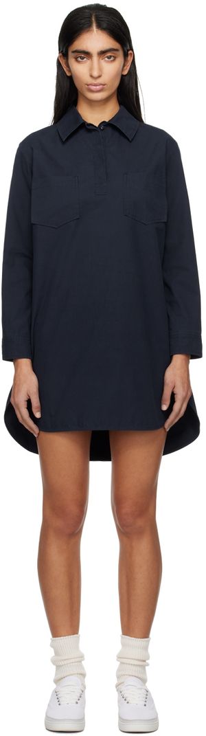 A.P.C. Navy Angela Minidress