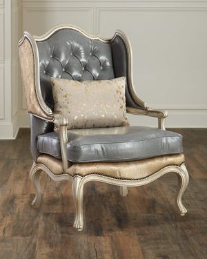 Ambrose Tufted Leather Chair