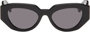 Gucci Black Geometrical Sunglasses