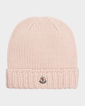 Girl's Logo-Patch Beanie