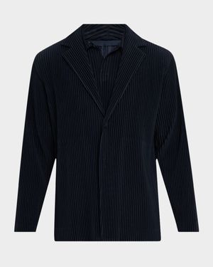 Men's Pleated Single-Breasted Sport Coat