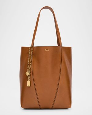 Spin Medium Tote Bag in Leather