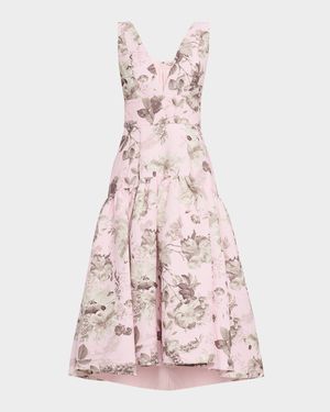 Lila Structured Midi Dress