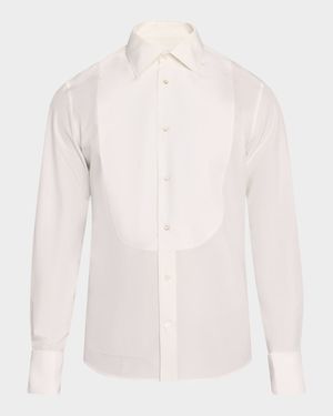 Men's Cotton-Silk Tuxedo Shirt