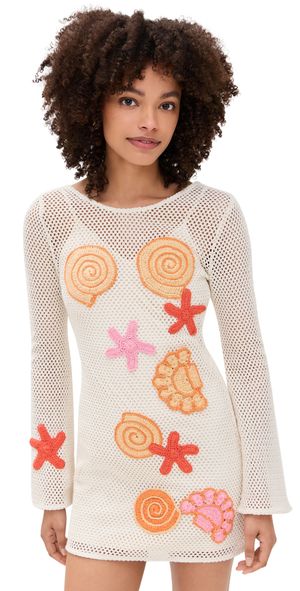 The Wolf Gang Enza Mini Dress Creme XS