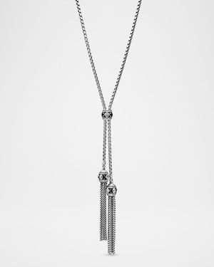Renaissance Pave Diamond Tassel Necklace