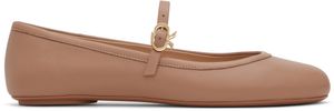 Gianvito Rossi Pink Carla Ballerina Flats