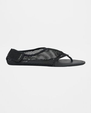 Mesh Thong Sandals