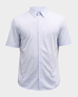 Men's Irving Short Sleeve Shirt in Structure Knit