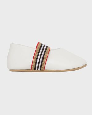 Girl's Icon Stripe Classic Flats, Baby