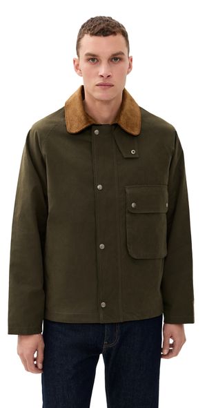 Knickerbocker Bay Waxed Cotton & Nylon Jacket Olive XL